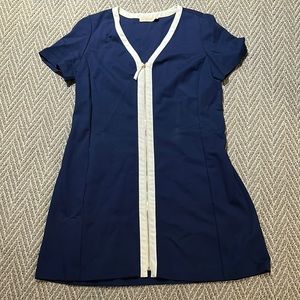 Tory Burch navy and cream dress, size xl
